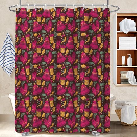 Rideau de douche imperméable en polyester 180x180 naturel séparation douche pour cacher un carrelage un peu vieillot (1/5)