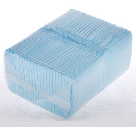 Packung mit 50 saugfähigen, atmungsaktiven und schnell absorbierenden Haustierunterlagen für Hunde und Katzen, ideal für Auto und Wohnung (Größe M, 45 x 60 cm). Abmessungen: 45 x 60 cm. (1/5)