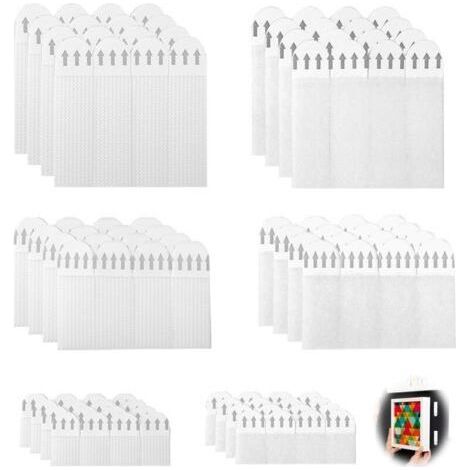 36 Picture Hanging Tabs, Picture Hanging Without Drilling Adhesive Strips Picture Hanging Tab Self-Adhesive Wall Frame for Frames Hanging Pictures and Decorations (1/5)