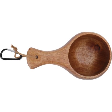 Koa-Holzbecher mit Henkel, Kaffee- und Milchbecher, Wasserglas fürs Büro (Koa-Holzgriff/dicker Griff) (1/5)
