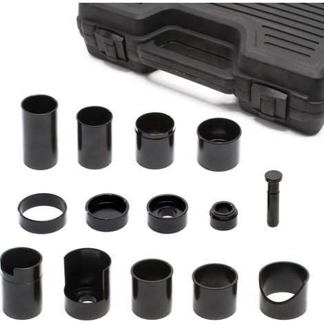 Xpotool – Set extracteur douilles 14 pièces – Acier haute qualité – Coffret de rangement 47 x 31 x 9 cm – Accessoire pour presse d'atelier (1/5)