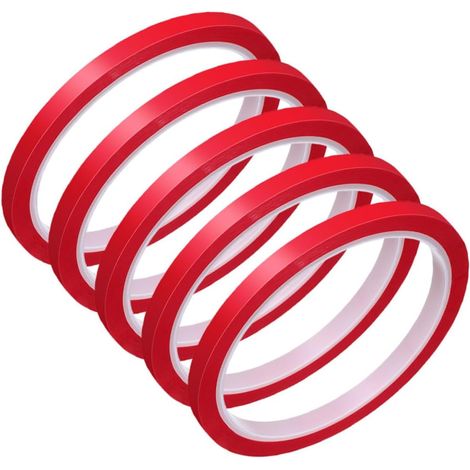 UPKOCH 5 pièces Cinta Adhesiva Automotriz Roja Aislante (1/5)