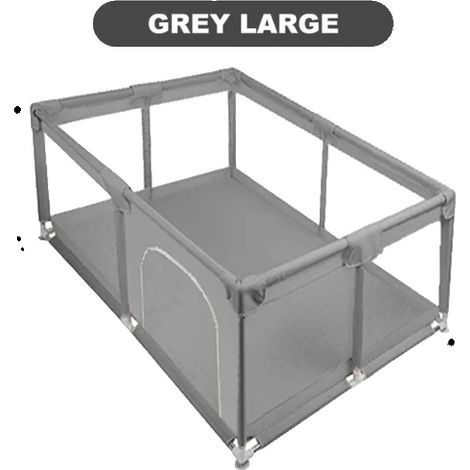 Parc pour bébé, Couleur grise, Plusieurs options de taille (1/2)