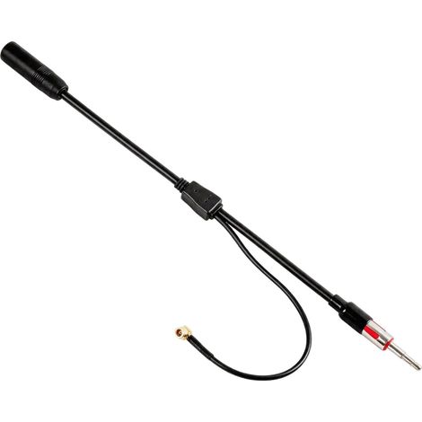 Adaptateur de Câble Diviseur d'Antenne Universel Dab+/FM pour Voiture Adaptateur Câble Antenne Radio Voiture Connecteur ISO vers DIN (1/5)
