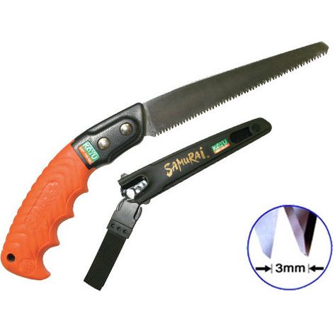 Serrucho recto Samurai con funda – hoja de 24 cm GSM240MH, precisión y corte limpio en ramas finas