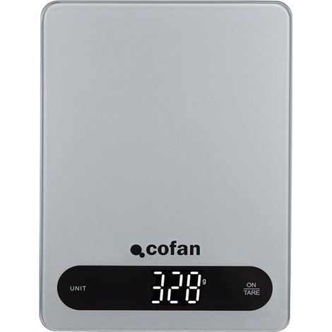 Báscula de cocina digital 10 kg color gris (1/4)