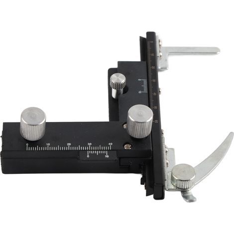 Plateau mécanique XY mobile avec échelle et pied à coulisse pour accessoires microscope, réglage précis. (1/5)