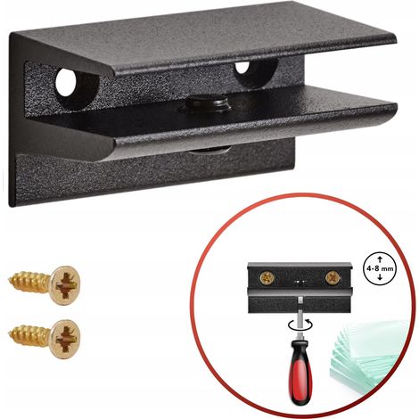 1 x Soporte en C  Negro (1/5)
