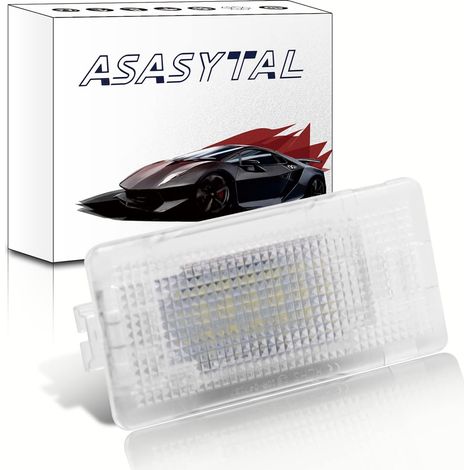 Lampes de Coffre à LED, Courtoisie de Voiture Boîte à Gants de coffre à Bagages Light,Blanc Pur Compatible avec 1/3/5/6/7/X Series E82/E88/E36/E46/E92/E90 E92 E93 M3/E93/E39/E60/E61,1 Pièce (1/5)