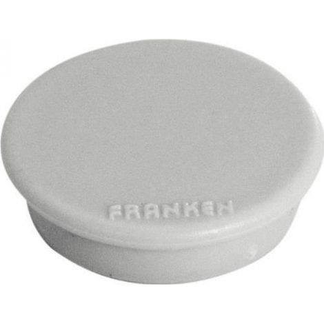 Aimant De Fixation - Force Adhésive 800 G - Diamètre 32 Mm - Forme Ronde - Gris - Lot De 10