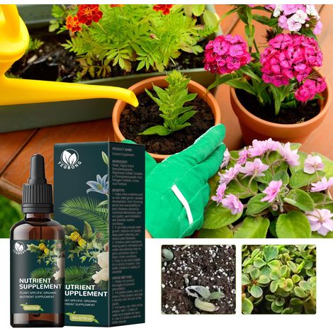 Plant Nutrient Solution, Concentrated Fertilizer Supplement for Potted Plants, Lawns, Flowers, and Leaves - 30ml -- BIEMMEDUE (1/5)