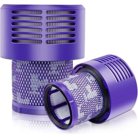 Lot de 2 filtres arrière V10 de rechange pour aspirateur Dyson V10, V10 Absolute, V10 Animal, V10 Motorhead, V10 Total Clean, SV12 (1/4)