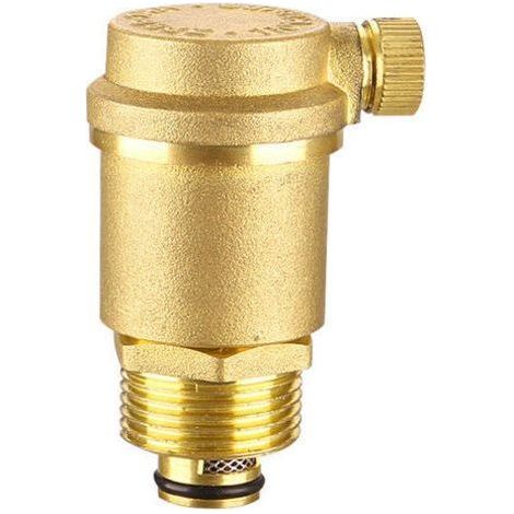 Lot de 2 vannes de purge automatiques DN15 en laiton avec limiteur de pression pour chauffe-eau solaire (1/5)
