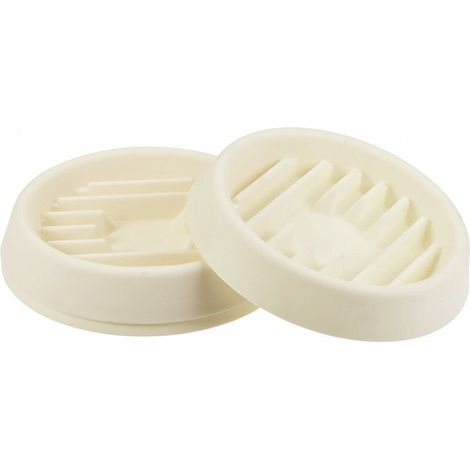 Soucoupe de Pot de Plante Soucoupe de jardinière 4,7" Plateau d᾽égouttement Rond en Plastique à Base ondulée pour Intérieur Extérieur Couleur crème 3Pcs (1/5)