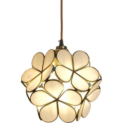 Suspension Tiffany, blanc crème, 21 cm (1/5)