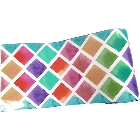 Sticker mural mosaïque imperméable en PVC, 500 x 20 cm, décoration murale pour la maison-004 (1/5)