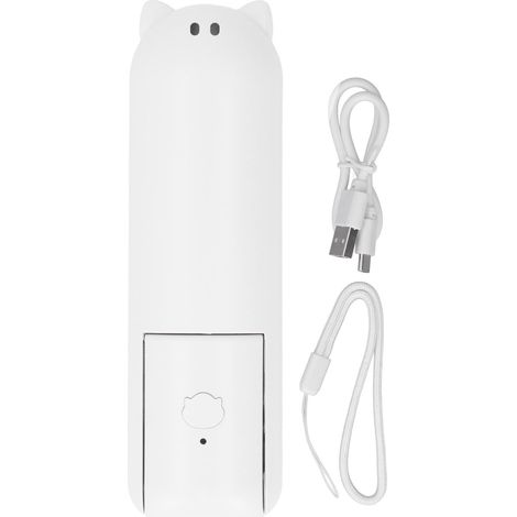 Mini ventilateur portable pliable multifonction 1200mAh, rechargeable USB, blanc pour extérieur (1/5)