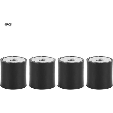 Supporti in Gomma Anti Vibration, Supports en caoutchouc M6 - Vis à double extrémité - amortisseur anti-vibrations - Bobine en caoutchouc pour bateau, Lot de 4(DD20x20 M6) (1/5)