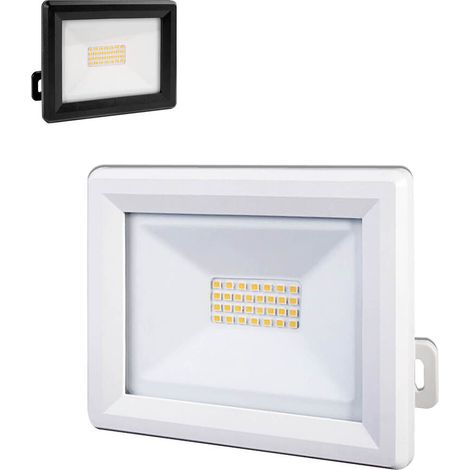 Projecteur LED Blanc 20W, 1880 lumens, IP65, 4000K Blanc-neutre, connecteur rapide, fixation orientable 3D - Tibelec (1/5)