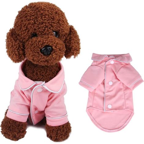 Chemise de chien pour chiens en peluche (XL, rose)-Fei Yu