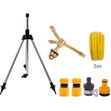 Automatic 3-arm rotary sprayer, automatic rotating sprinkler head, 360-degree rotating sprinkler head, large area sprinkler for garden, yard and lawn. (1/2)