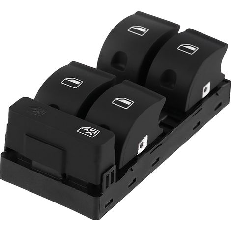 Jeu de 6 interrupteurs de vitres et rétroviseurs pour Audi A4 B6 B7 2002-2008, commande centrale de fenêtre et miroir, kit de remplacement (1/5)