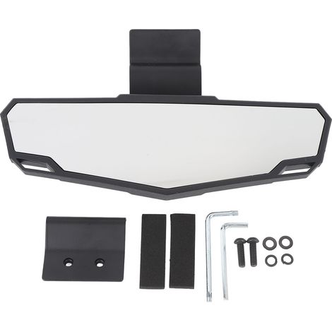 Miroir Convexe de la Vue Arrière UTV, Miroir Central en Verre trempé Grand Angle pour XP 1000 Mid-Size 500 570 XP 900 EV ETX & AMO avec Support en Aluminium coulé. (1/5)