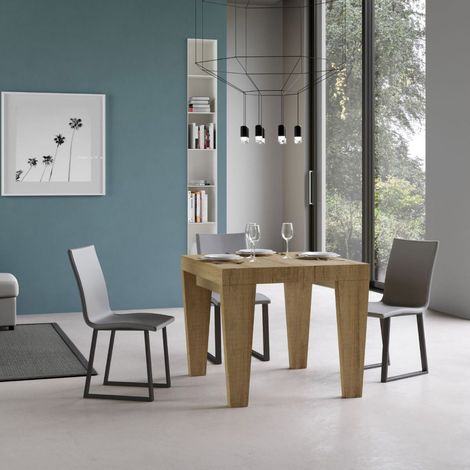 Tavolo SPIMBO 90X90 allungabile a 180 cm Quercia Natura (1/5)