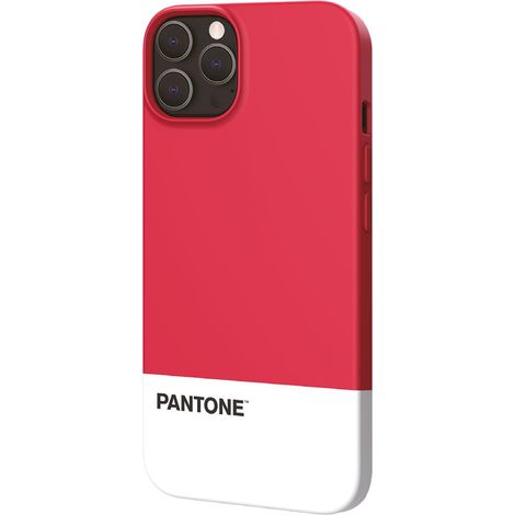 Pantone PT-PC1008R1 custodia per cellulare 15,5 cm (6.1") Cover Rosso, Bianco
