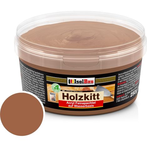 Holzkitt Spachtelmasse Holzspachtelmasse Außen Innen 250g Nussbaum ( Nr. 3 ) (1/5)