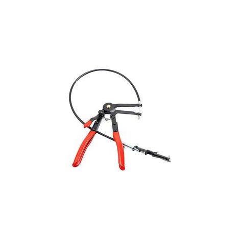 Pinces flexibles de 24 pouces avec tige flexible pour tubes d’eau, de carburant et de pétrole – en acier allié forgé haute résistance, zinguées anti-corrosion (noires) (1/5)
