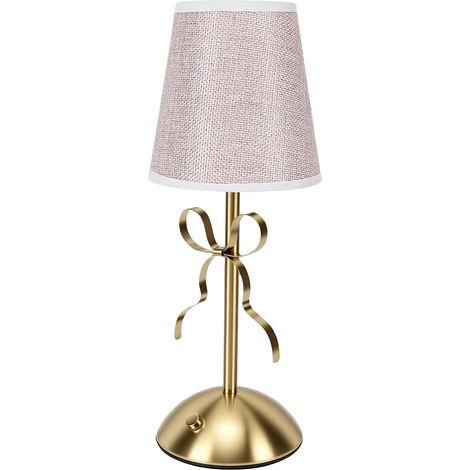 Lampe de Table à Abat-jour sans Fil, LED Vintage Nœud (1/5)