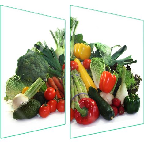 PLACA PROTECTORA DE VIDRIO PARA ESTUFA 70x52 VERDURAS (1/5)