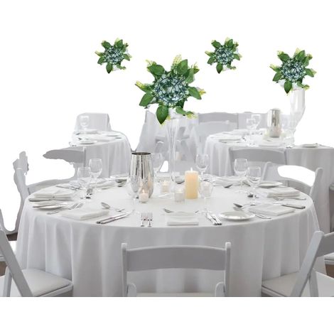 Künstliche Blumenarrangements, Set von 10, für den Innenbereich, armeegrün (1/2)