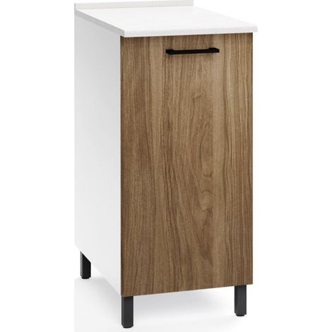 Base cucina con anta 40x50x85H colore noce naturale (1/3)