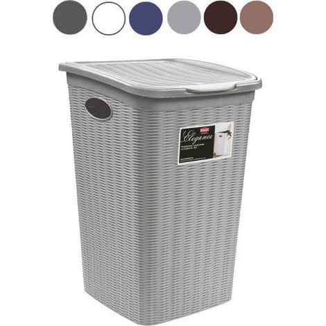 Cesta Portabiancheria Elegance Stone Grey 50 Litri