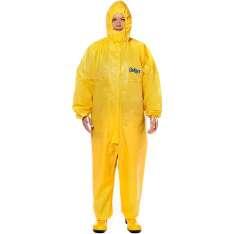 Combinaison de protection jetable SPC 4400 – Haute résistance chimique – Protection contre poussières et liquides – Taille S – Usage unique – Drager