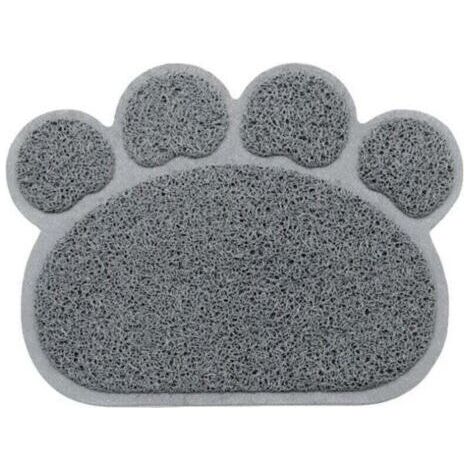 2pcs Tapis Extérieur de Toilette en Forme Patte pour Chat 40 x 30 cm (1/2)