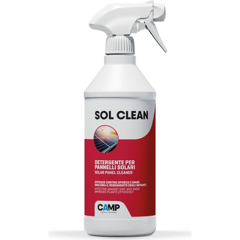Camp Sol Clean Pronto all'Uso, Pulitore Pannelli Solari, 750 ml
