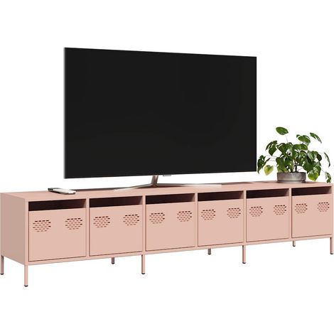 TV Cabinet Pink 202x39x43.5 cm Cold-rolled Steel vidaXL (1/5)