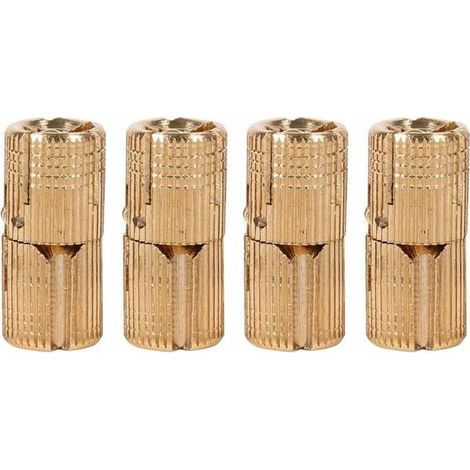 Lot de 4 charnières invisibles en cuivre pur 10 mm pour boîte à bijoux, boîte cadeau, plans de travail(10mm)