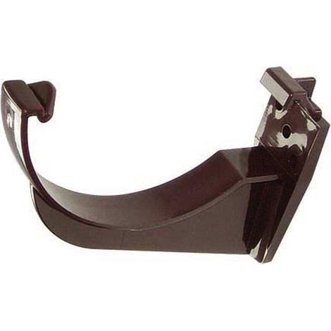 RK1BR FloPlast Fascia Bracket Brown 112mm Half Round Gutter (1/2)