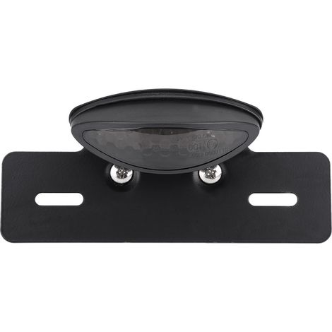 Feu arrière de moto LED, feu de freinage, stop, feux de plaque d'immatriculation pour Café Racer, fumé