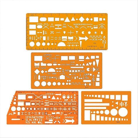 Ensemble de pochoirs pour marquage de cartes - échelles 1:50 000 et 1:100 000 (1/5)