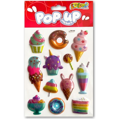 Pegatinas metálicas de helado