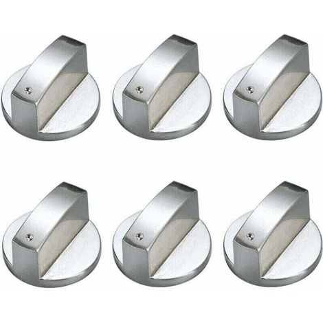 6 Boutons De Commande Métal 6mm, XU, Universels Pour Cuisinière À Gaz - KZQ (1/4)