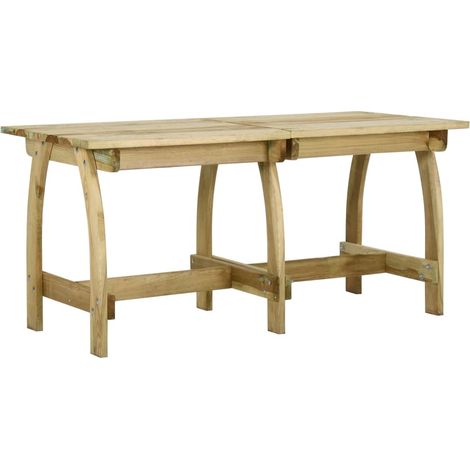 Gartentisch 160x74x75 cm Kiefernholz Imprägniert