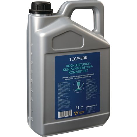 Lubrifiant réfrigérant haute performance miscible à l'eau bidon de 5l TECWERK (1/2)