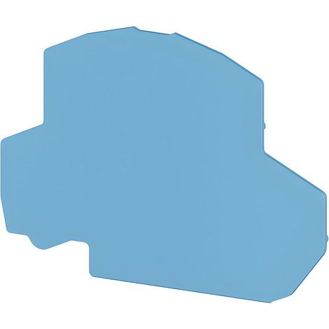 Plaque d'extrémité bleue pour borne deux étages PFD2.5 - IMO