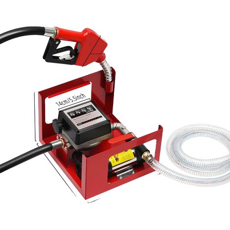 Pompa diesel, elevata portata, materiali resistenti, rossa (1/2)